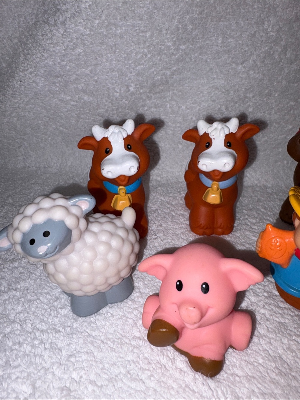 Fisher-Price little people farm animals cows pigs horse goat sheep farmer - Picture 2 of 3